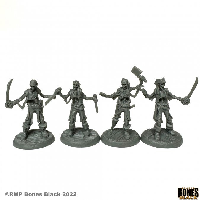 Reaper Bones Black: Skeletal Boarding Party (4) | Odin's Place