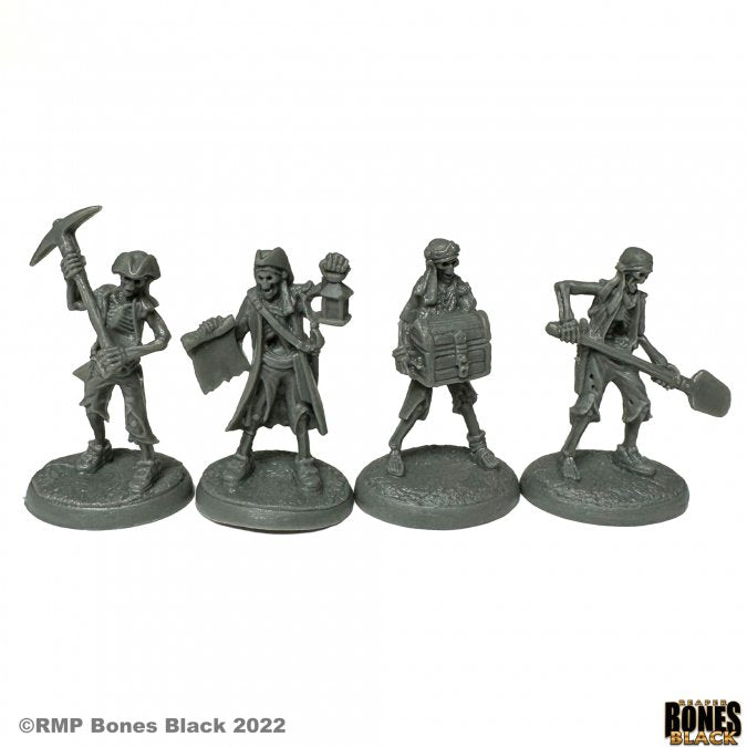 Reaper Bones Black: Skeletal Treasure Crew (4) | Odin's Place