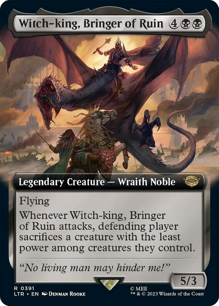 Witch-king, Bringer of Ruin (Extended Alternate Art) [The Lord of the Rings: Tales of Middle-Earth] | Odin's Place