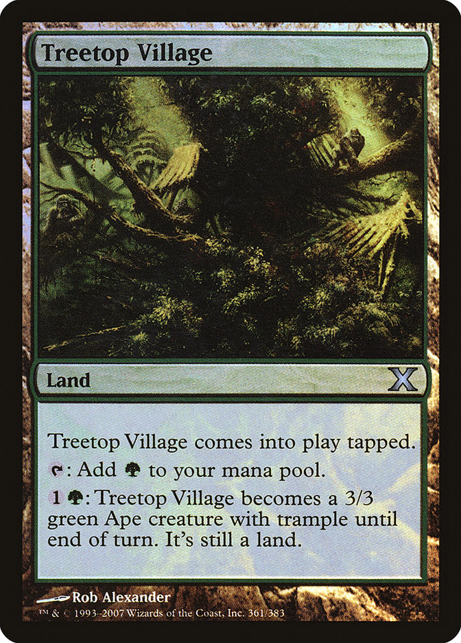 Treetop Village (Premium Foil) [Tenth Edition] | Odin's Place