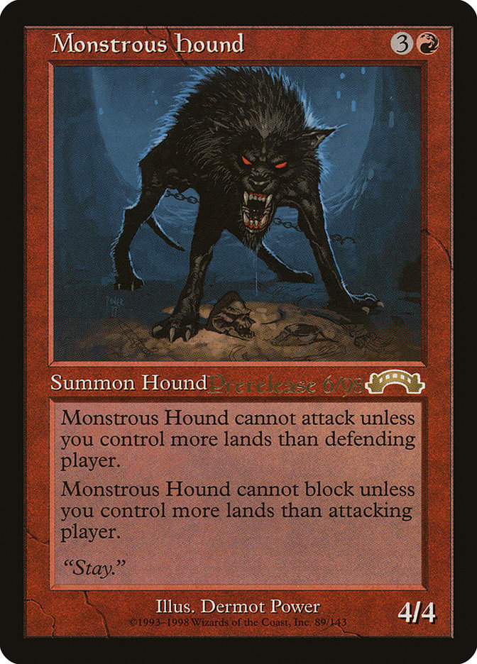 Monstrous Hound (89) [Exodus Promos] | Odin's Place