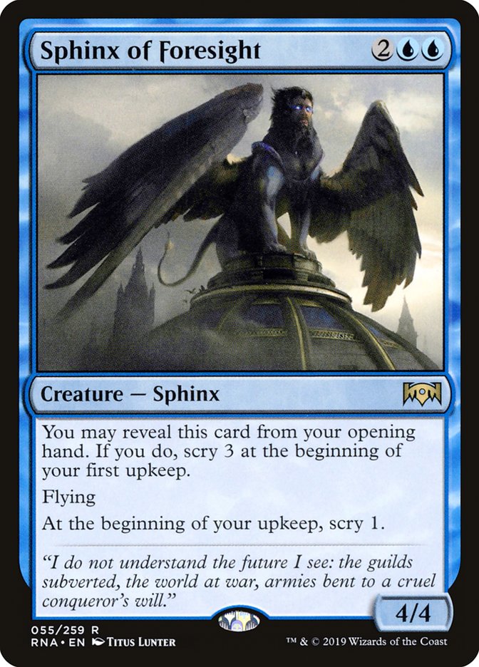 Sphinx of Foresight (55) [Ravnica Allegiance] | Odin's Place