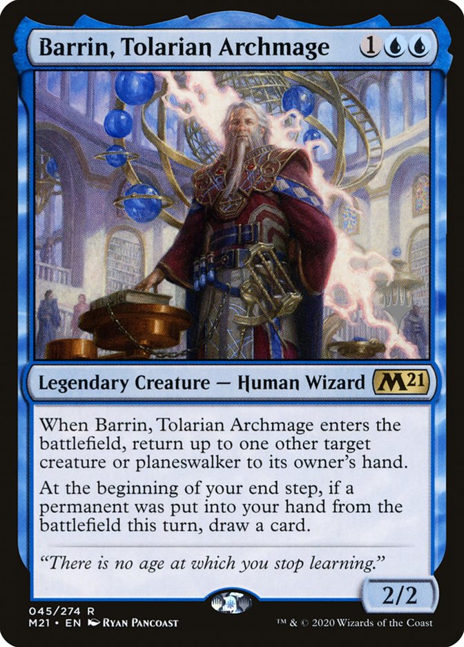 Barrin, Tolarian Archmage (Promo Pack) [Core Set 2021 Promos] | Odin's Place