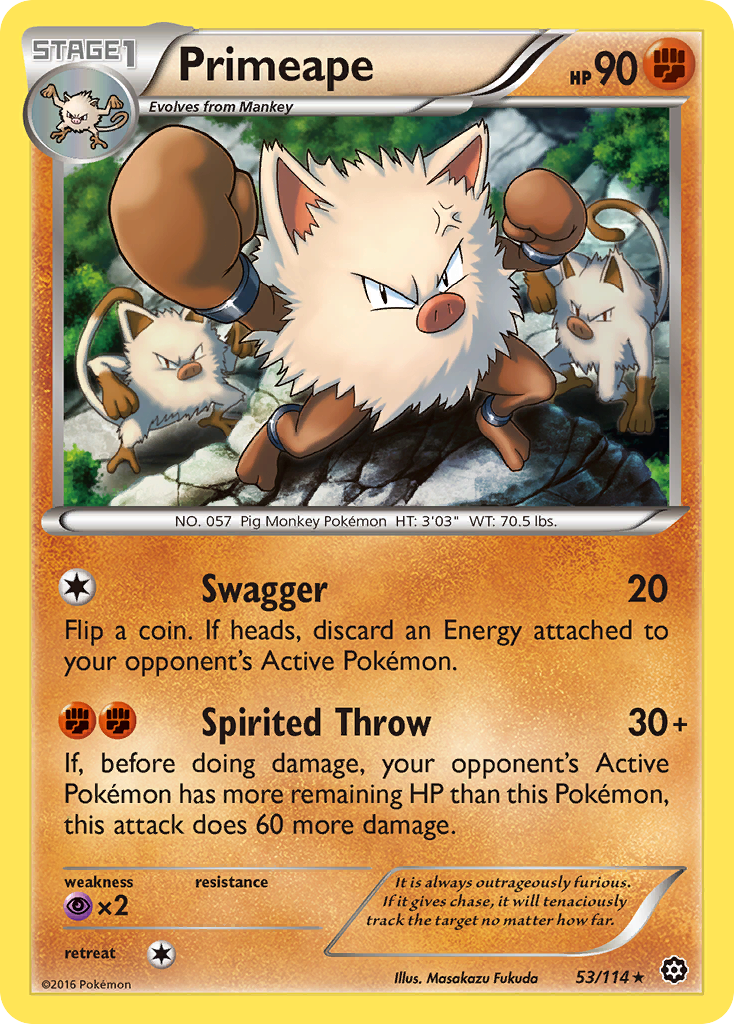 Primeape (53/114) [XY: Steam Siege] | Odin's Place