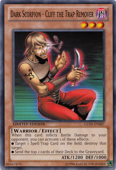 Dark Scorpion - Cliff the Trap Remover [GLD5-EN007] Common | Odin's Place