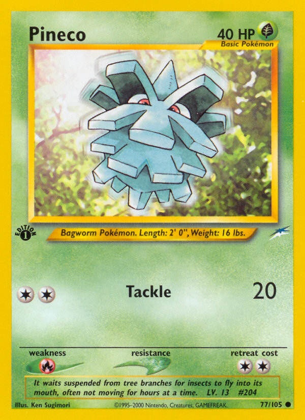 Pineco (77/105) [Neo Destiny 1st Edition] | Odin's Place