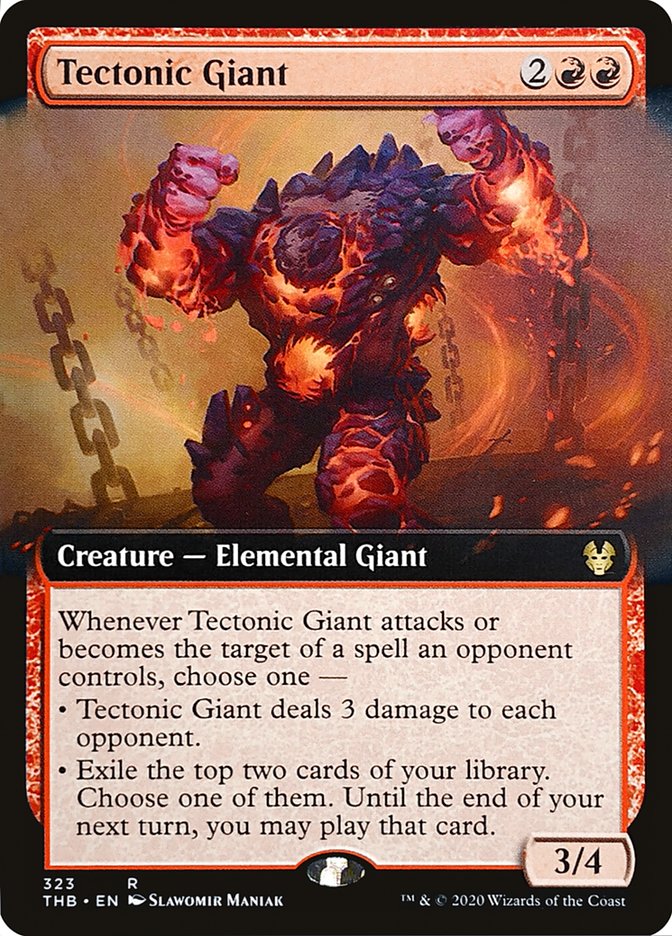 Tectonic Giant (Extended Art) [Theros Beyond Death] | Odin's Place