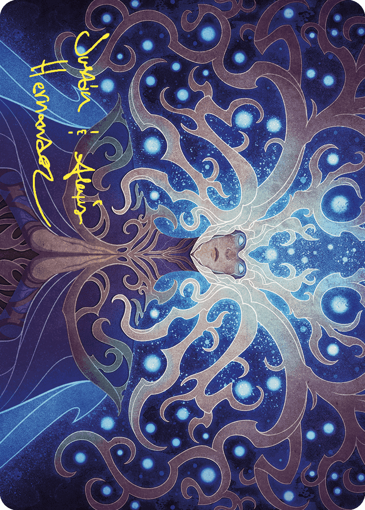 Omniscience Art Card (Gold-Stamped Signature) [Wilds of Eldraine Art Series] | Odin's Place