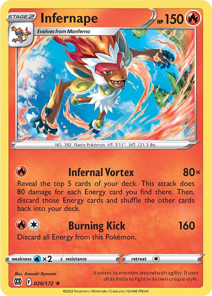 Infernape (026/172) [Sword & Shield: Brilliant Stars] | Odin's Place