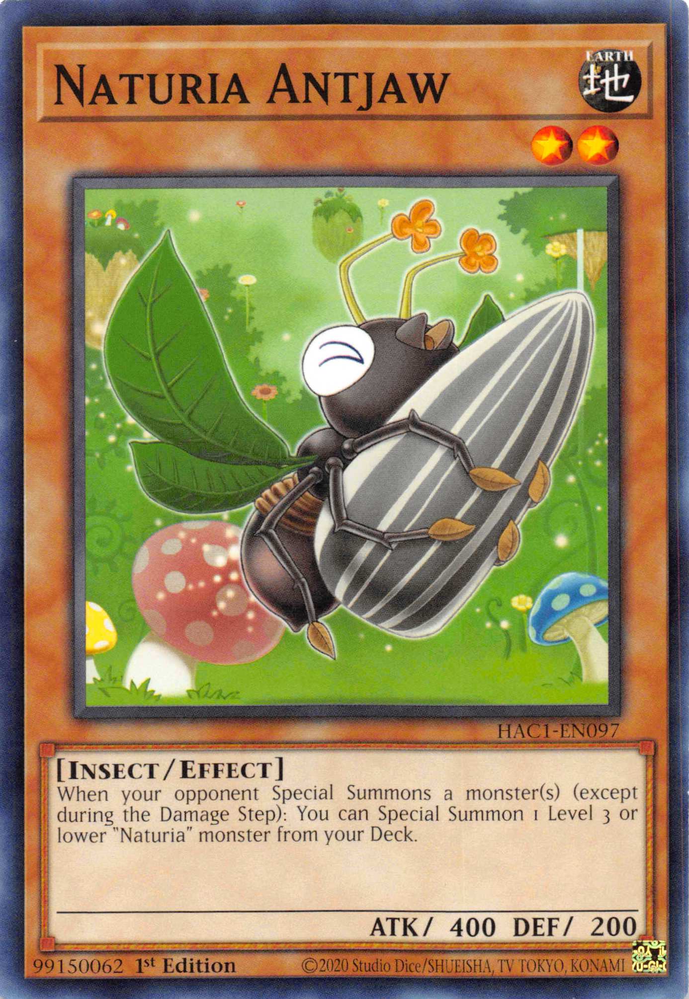 Naturia Antjaw [HAC1-EN097] Common | Odin's Place
