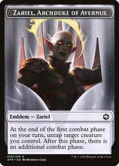 Spider // Zariel, Archduke of Avernus Emblem Double-Sided Token [Dungeons & Dragons: Adventures in the Forgotten Realms Tokens] | Odin's Place
