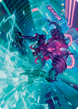 Surgehacker Mech Art Card [Kamigawa: Neon Dynasty Art Series] | Odin's Place