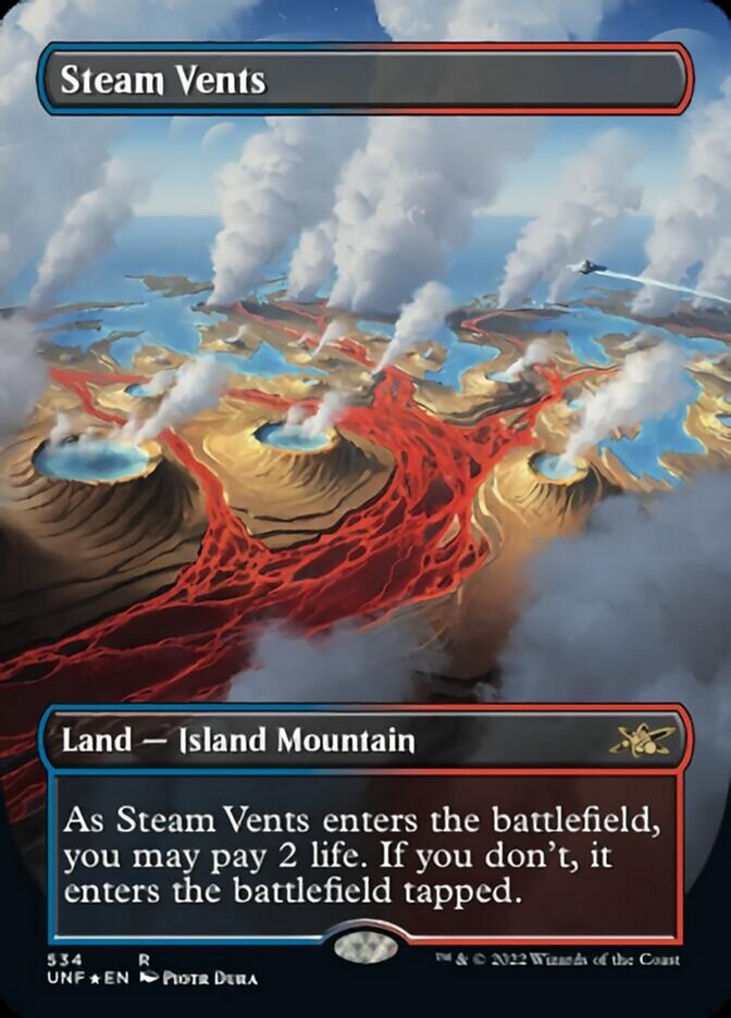 Steam Vents (Borderless) (Galaxy Foil) [Unfinity] | Odin's Place