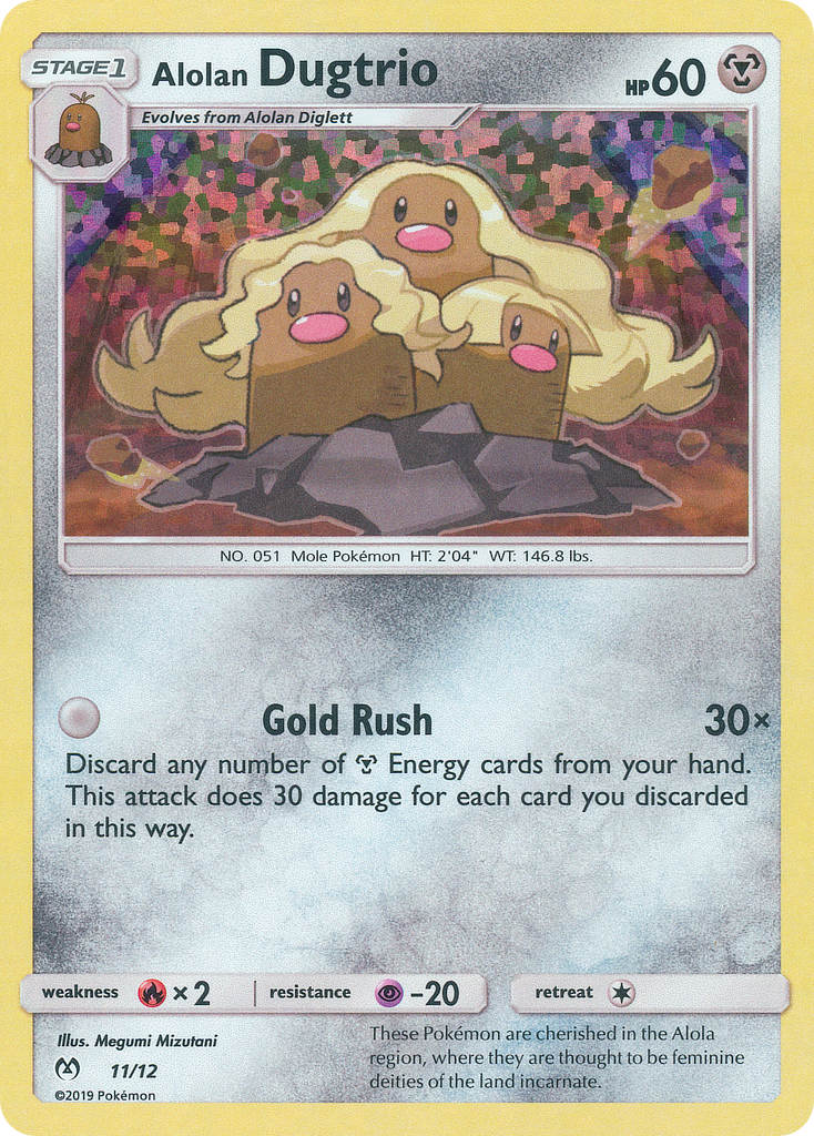 Alolan Dugtrio (11/12) [McDonald's Promos: 2019 Collection] | Odin's Place