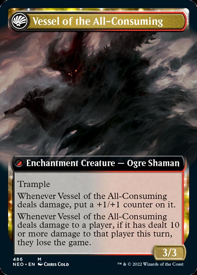 Hidetsugu Consumes All // Vessel of the All-Consuming (Extended Art) [Kamigawa: Neon Dynasty] | Odin's Place