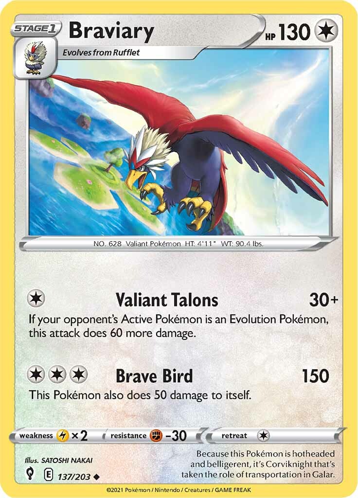 Braviary (137/203) [Sword & Shield: Evolving Skies] | Odin's Place