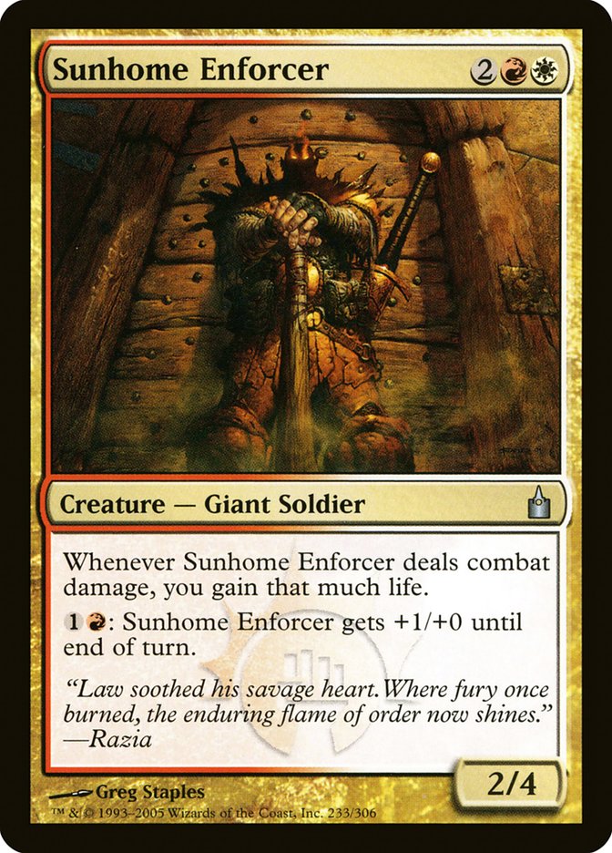 Sunhome Enforcer (233) [Ravnica: City of Guilds] | Odin's Place