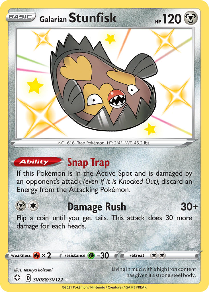 Galarian Stunfisk (SV088/SV122) [Sword & Shield: Shining Fates] | Odin's Place