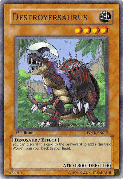 Destroyersaurus [FOTB-EN017] Rare | Odin's Place