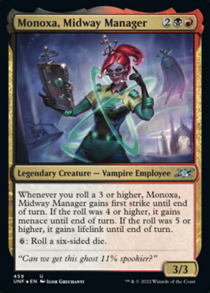 Monoxa, Midway Manager (Galaxy Foil) [Unfinity] | Odin's Place