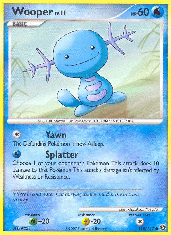 Wooper (118/132) [Diamond & Pearl: Secret Wonders] | Odin's Place