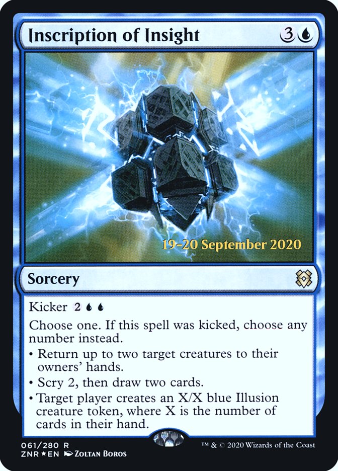 Inscription of Insight [Zendikar Rising Prerelease Promos] | Odin's Place