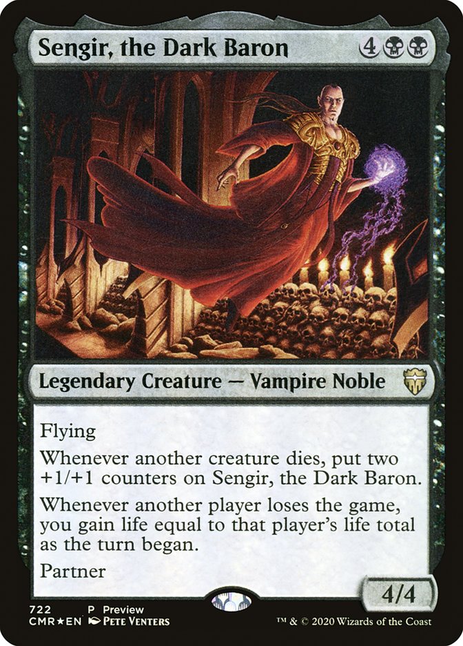 Sengir, the Dark Baron [Commander Legends Promos] | Odin's Place