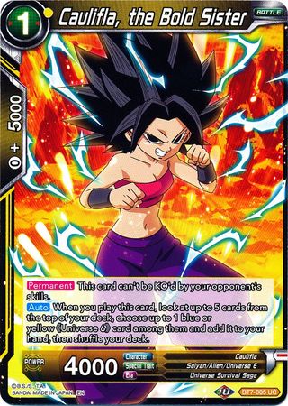Caulifla, the Bold Sister (BT7-085) [Assault of the Saiyans] | Odin's Place