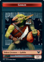 Smoke Blessing // Goblin Double-Sided Token [Kamigawa: Neon Dynasty Commander Tokens] | Odin's Place