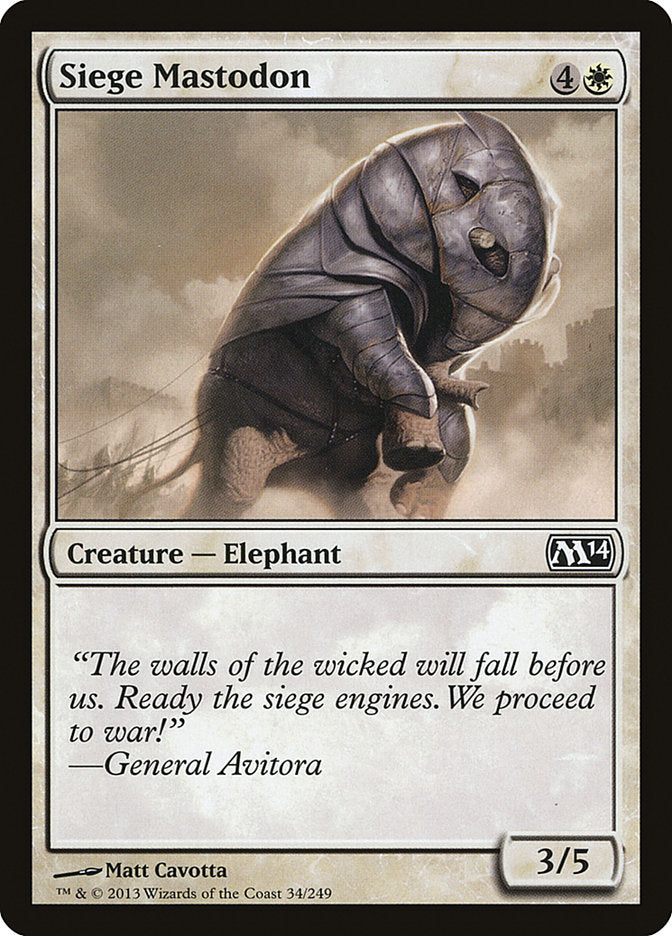 Siege Mastodon (34) [Magic 2014] | Odin's Place