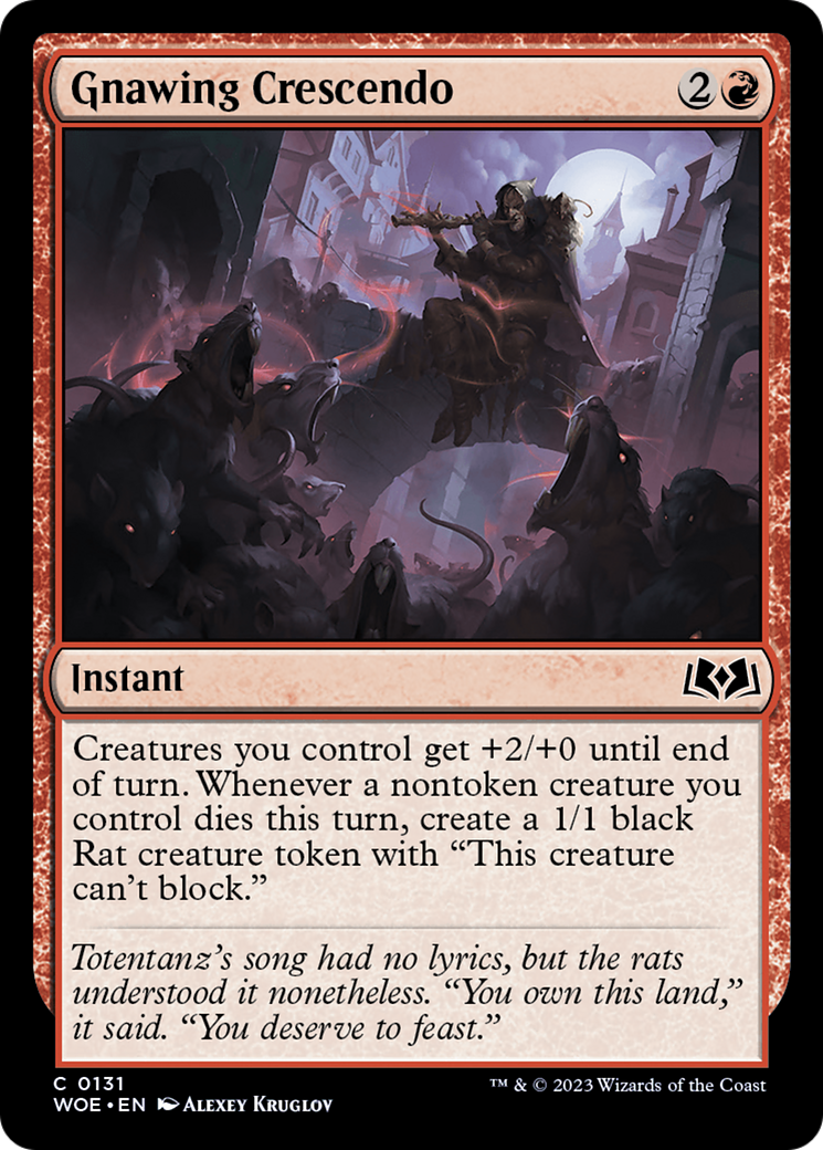 Gnawing Crescendo [Wilds of Eldraine] | Odin's Place