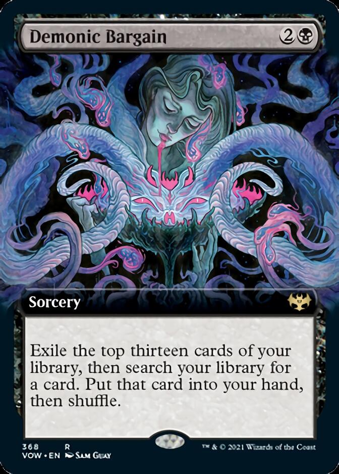 Demonic Bargain (Extended Art) [Innistrad: Crimson Vow] | Odin's Place