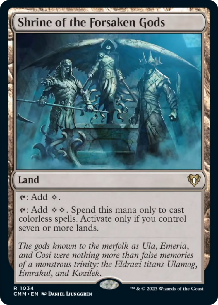 Shrine of the Forsaken Gods [Commander Masters] | Odin's Place