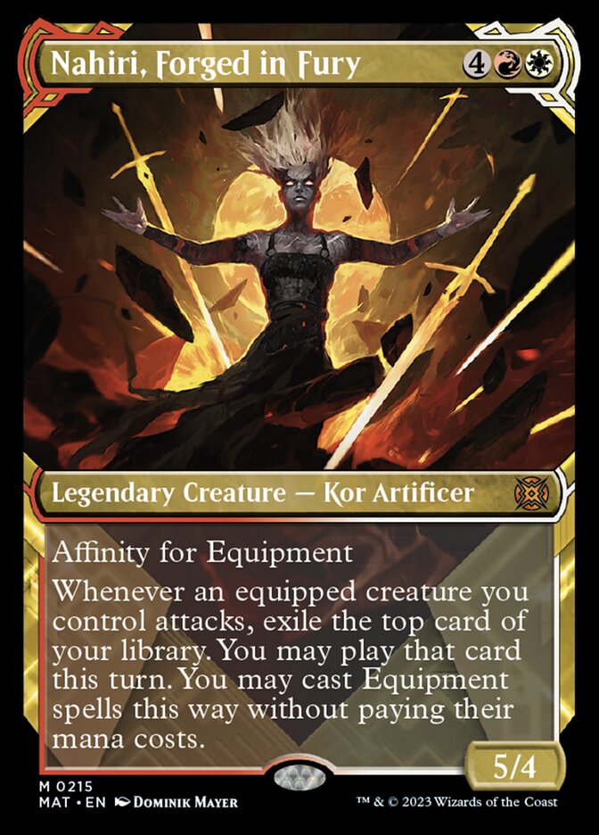 Nahiri, Forged in Fury (Showcase Halo Foil) [March of the Machine: The Aftermath] | Odin's Place