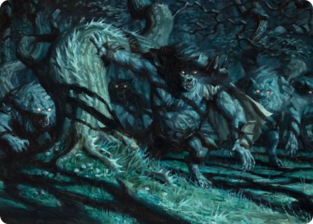 Unnatural Moonrise Art Card [Innistrad: Midnight Hunt Art Series] | Odin's Place