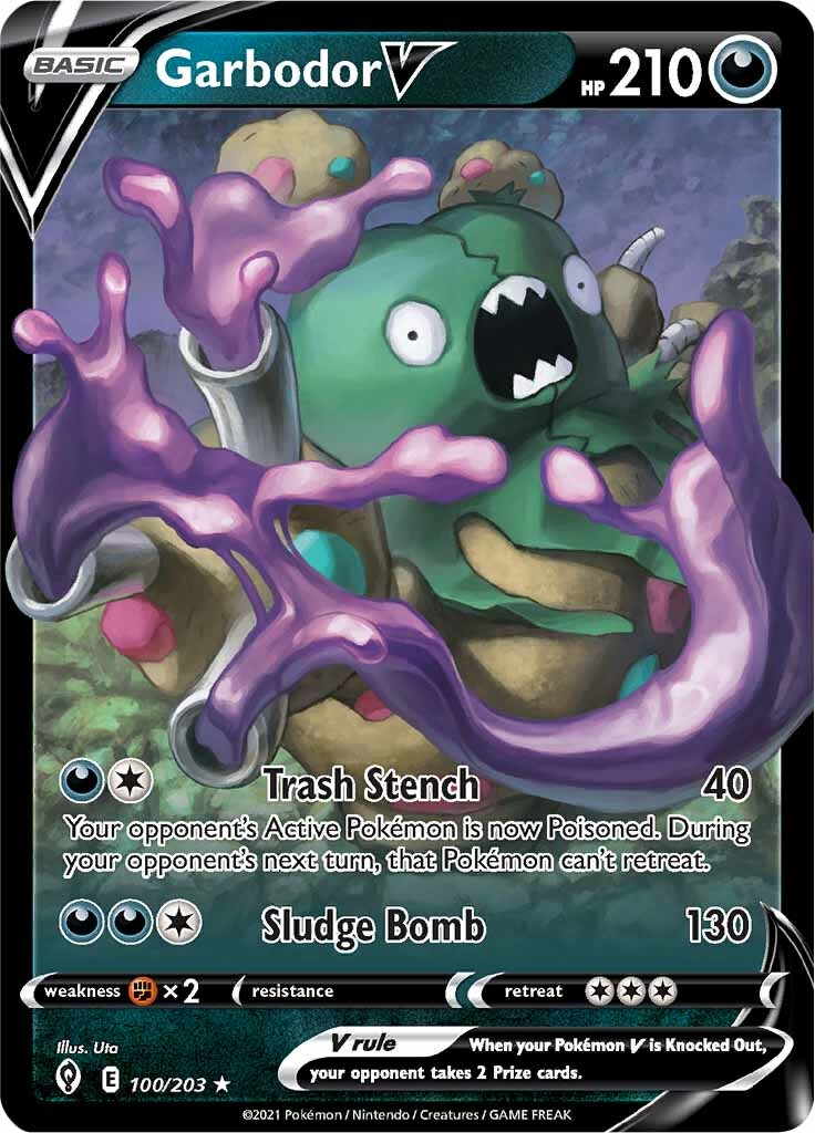 Garbodor V (100/203) [Sword & Shield: Evolving Skies] | Odin's Place