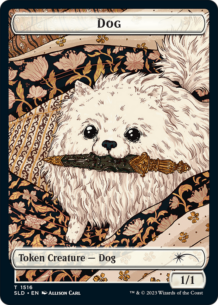 Dog // Cat Double-Sided Token [Secret Lair Commander Deck: Raining Cats and Dogs Tokens] | Odin's Place