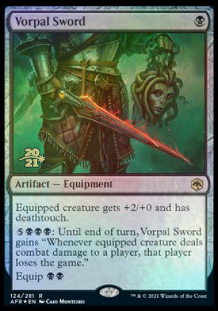 Vorpal Sword [Dungeons & Dragons: Adventures in the Forgotten Realms Prerelease Promos] | Odin's Place