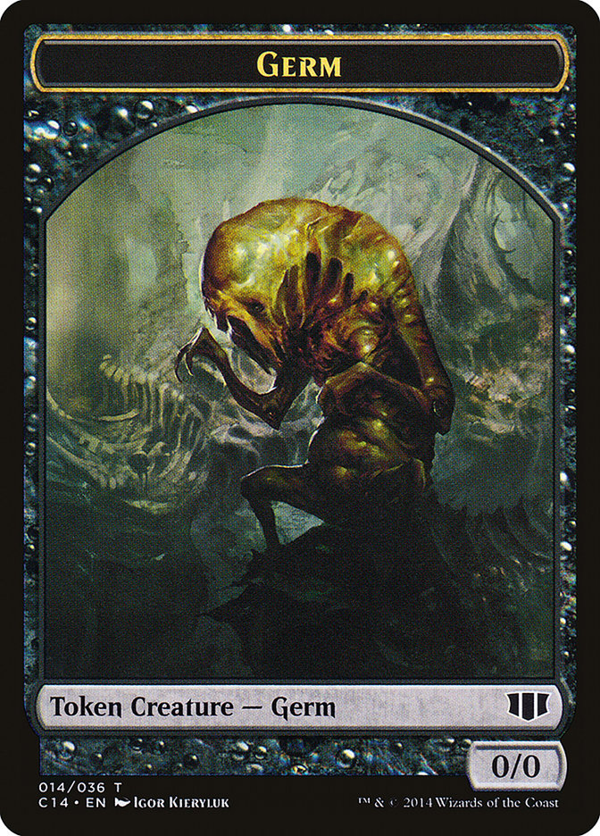 Germ // Zombie (016/036) Double-Sided Token [Commander 2014 Tokens] | Odin's Place