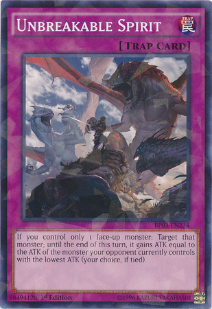 Unbreakable Spirit [BP03-EN234] Shatterfoil Rare | Odin's Place