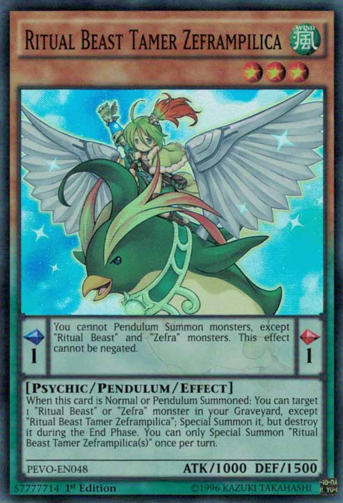 Ritual Beast Tamer Zeframpilica [PEVO-EN048] Super Rare | Odin's Place