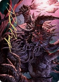 Dream Devourer Art Card (Gold-Stamped Signature) [Kaldheim Art Series] | Odin's Place