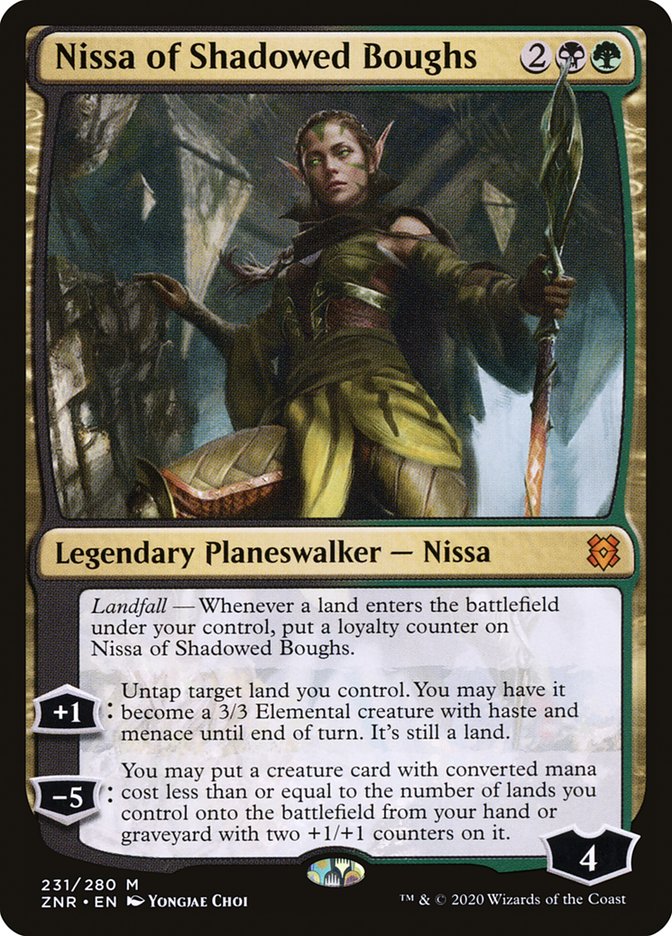 Nissa of Shadowed Boughs [Zendikar Rising] | Odin's Place