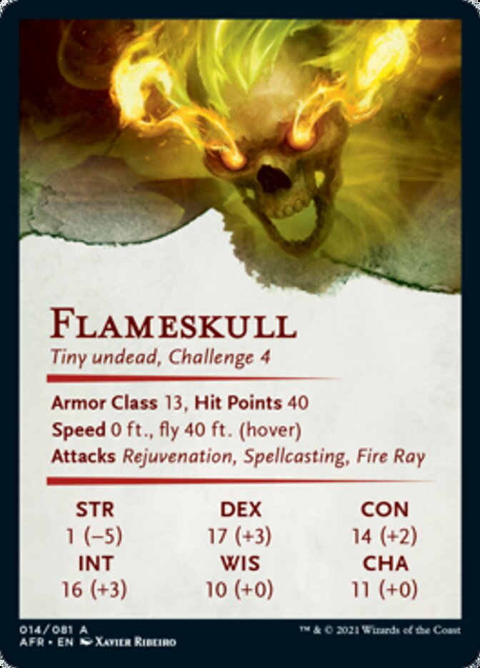 Flameskull Art Card [Dungeons & Dragons: Adventures in the Forgotten Realms Art Series] | Odin's Place