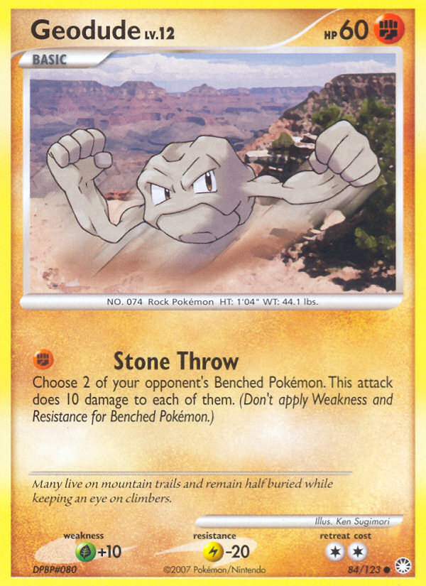 Geodude (84/123) [Diamond & Pearl: Mysterious Treasures] | Odin's Place