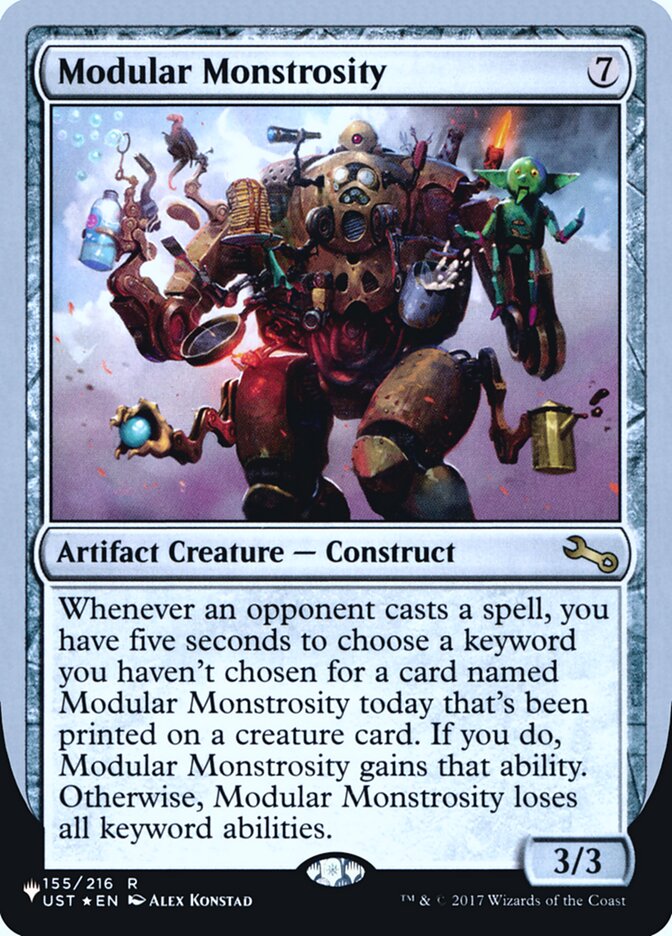 Modular Monstrosity (Unfinity Foil Edition) [The List] | Odin's Place
