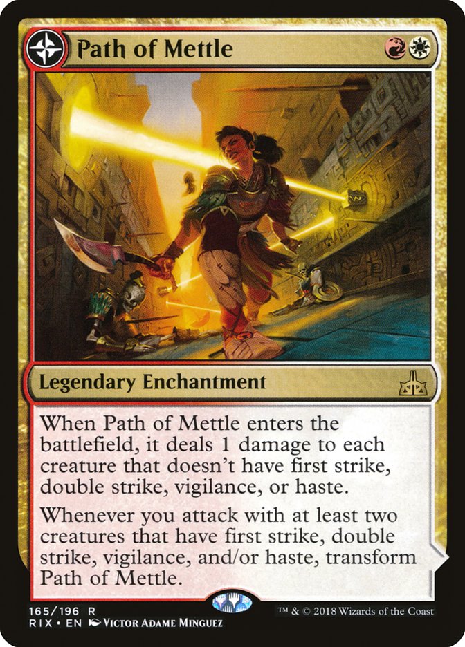 Path of Mettle // Metzali, Tower of Triumph [Rivals of Ixalan] | Odin's Place