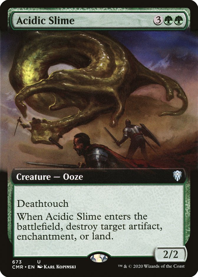 Acidic Slime (Extended Art) [Commander Legends] | Odin's Place