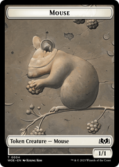 Mouse // Food (0011) Double-Sided Token [Wilds of Eldraine Tokens] | Odin's Place