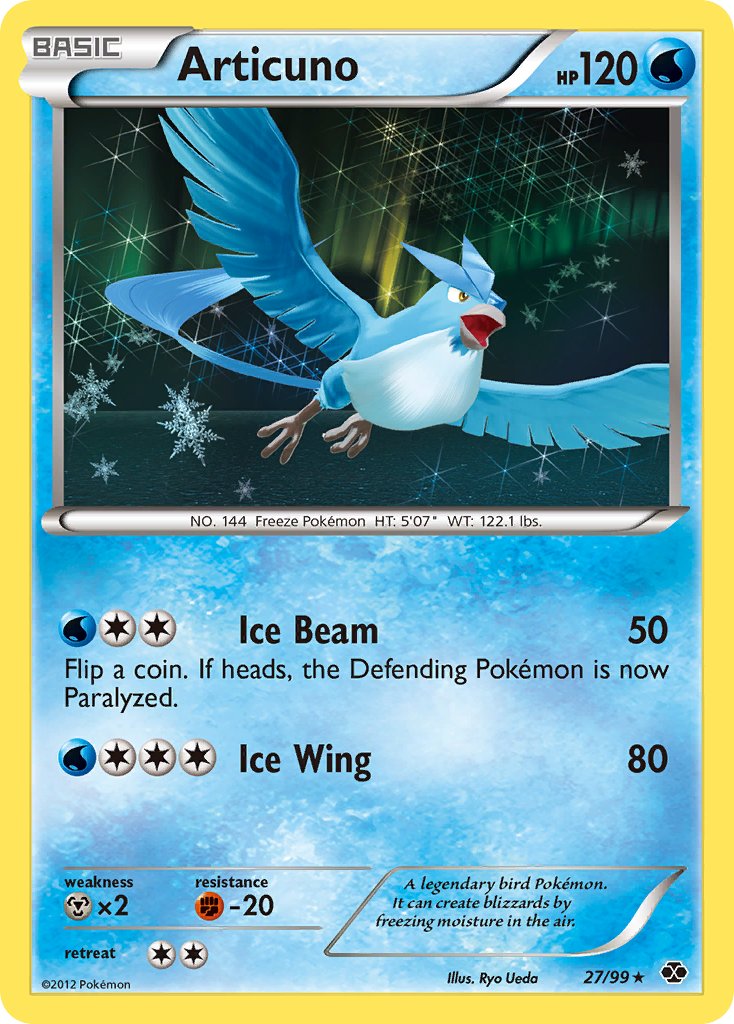 Articuno (27/99) (Blister Exclusive) [Black & White: Next Destinies] | Odin's Place